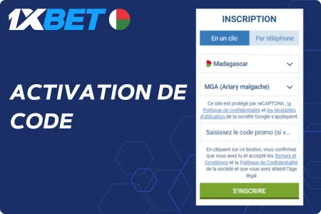 Activation de votre code 1xbet